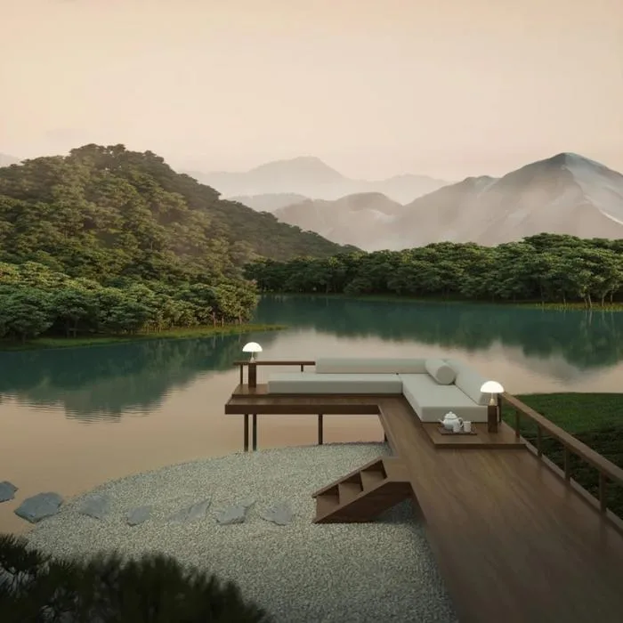 BIM建筑|Six N. Five构想的超现实主义日式花园场景