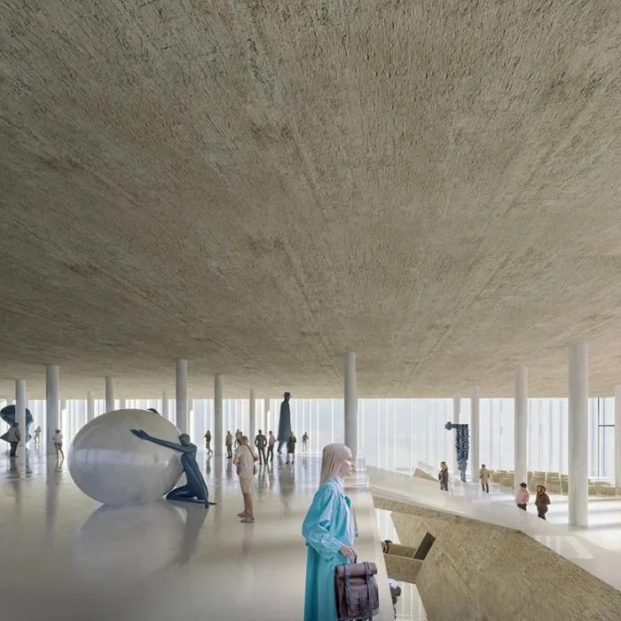 BIM建筑|飘在空间的白色“灯塔”：巴尼亚卢卡文化综合体 / Cosmos