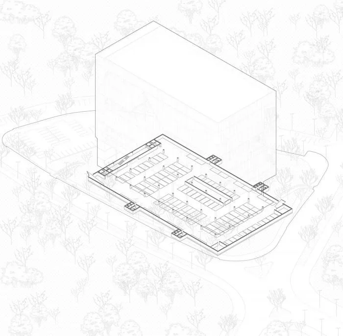 BIM建筑|飘在空间的白色“灯塔”：巴尼亚卢卡文化综合体 / Cosmos