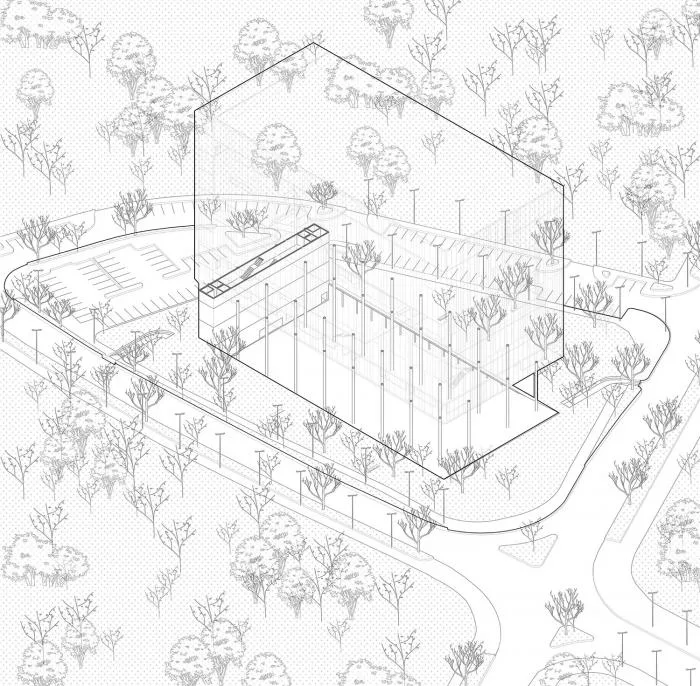 BIM建筑|飘在空间的白色“灯塔”：巴尼亚卢卡文化综合体 / Cosmos