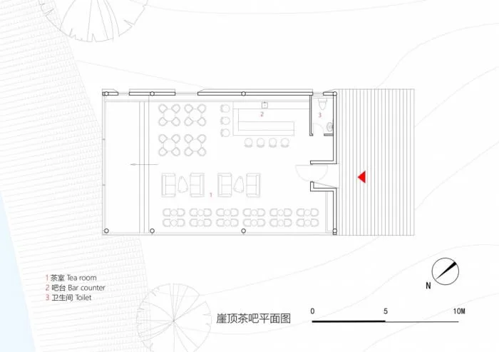 BIM建筑|809兵工厂遗址改造 - 崖顶茶吧 / 三文建筑