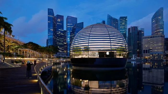BIM建筑|苹果新加坡滨海湾金沙旗舰店 / 福斯特建筑事务所