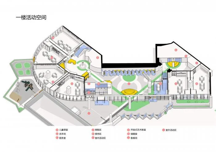 BIM建筑|卓英国际幼儿学院 / VMDPE圆道设计