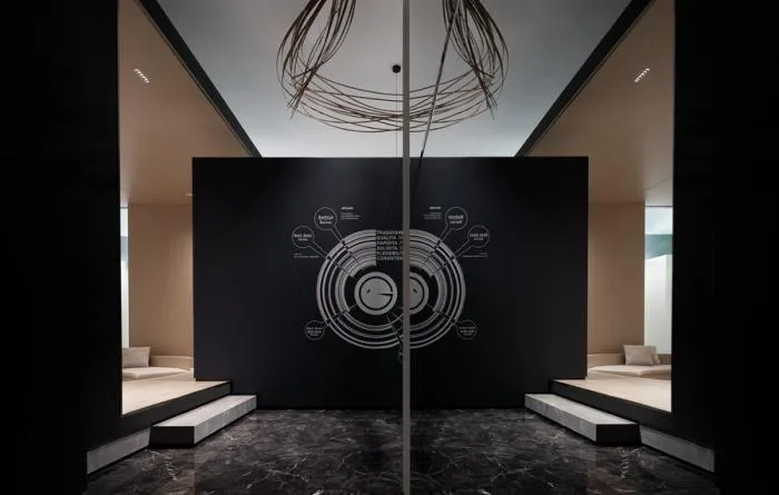 BIM建筑|穿越时光的线索：艺朗达卫浴展厅 / 拓维设计