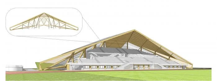 BIM建筑|山东大学趵突泉校区体育场改造设计方案 / 天津大学建筑设计研究院设计三院