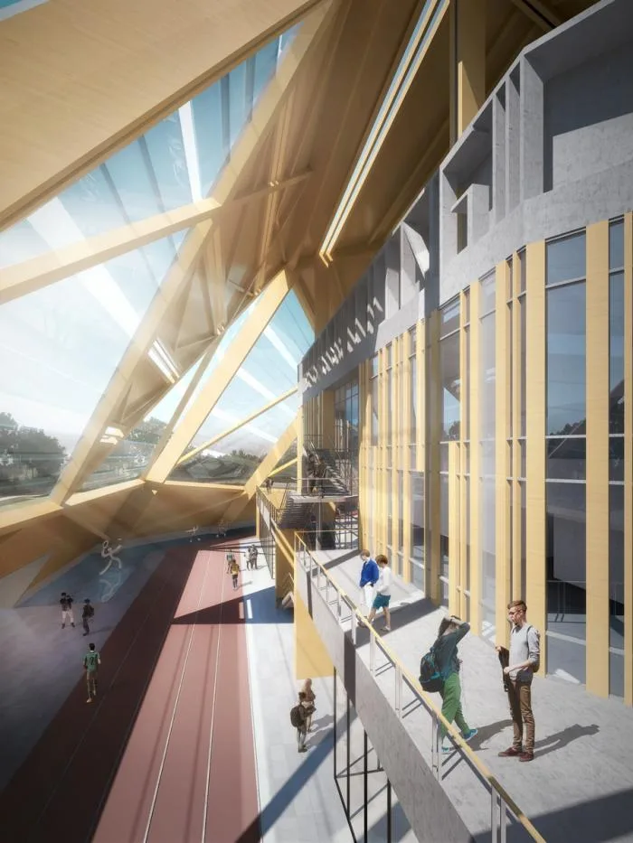 BIM建筑|山东大学趵突泉校区体育场改造设计方案 / 天津大学建筑设计研究院设计三院