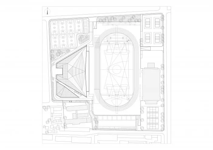 BIM建筑|山东大学趵突泉校区体育场改造设计方案 / 天津大学建筑设计研究院设计三院