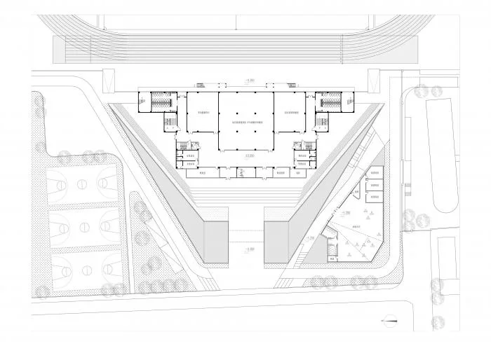 BIM建筑|山东大学趵突泉校区体育场改造设计方案 / 天津大学建筑设计研究院设计三院