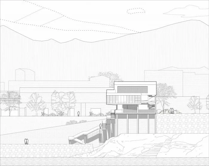 BIM建筑|陵江驿渡 · 三胜车渡服务站 / 悦集建筑设计事务所