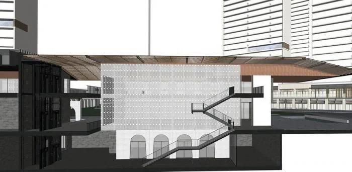 BIM建筑|华润西园悦府生活馆 / 立方设计