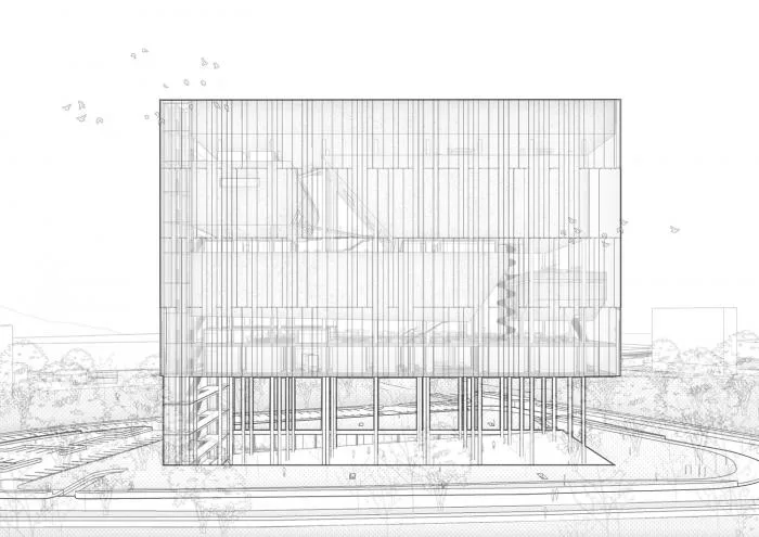 BIM建筑|飘在空间的白色“灯塔”：巴尼亚卢卡文化综合体 / Cosmos