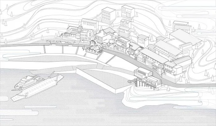 BIM建筑|陵江驿渡 · 三胜车渡服务站 / 悦集建筑设计事务所