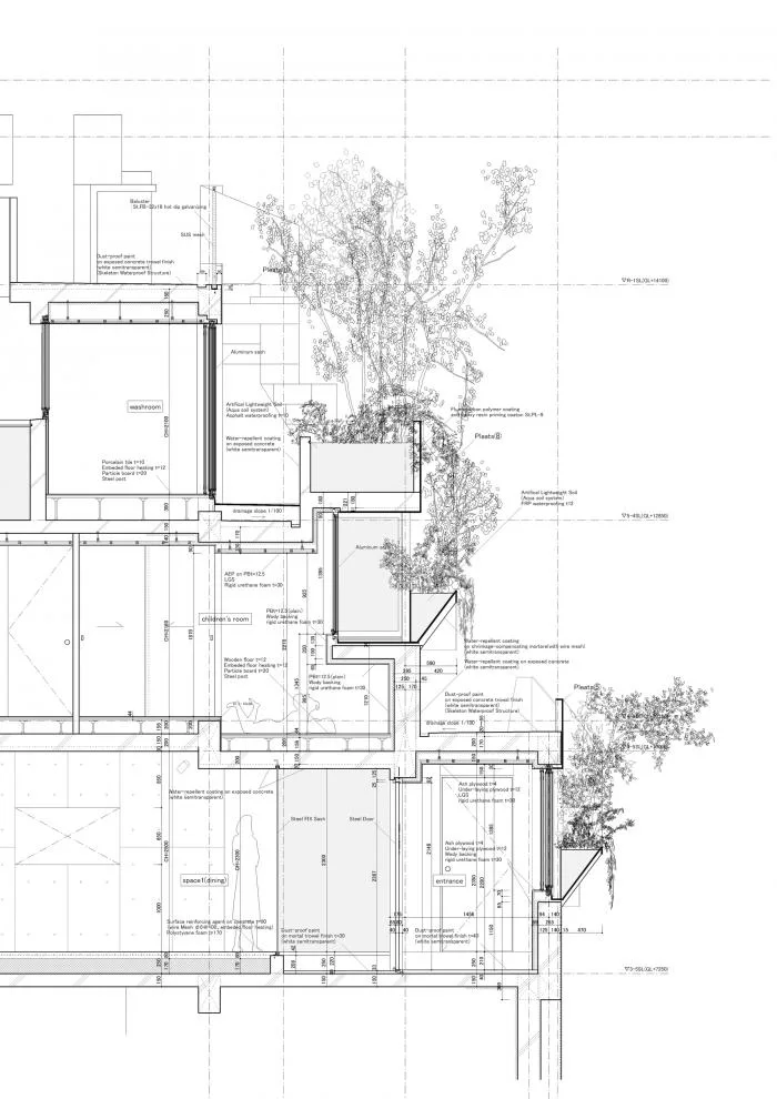 BIM建筑|像树一样生长延伸：日本丰岛画廊住宅 / 平田晃久建筑事务所