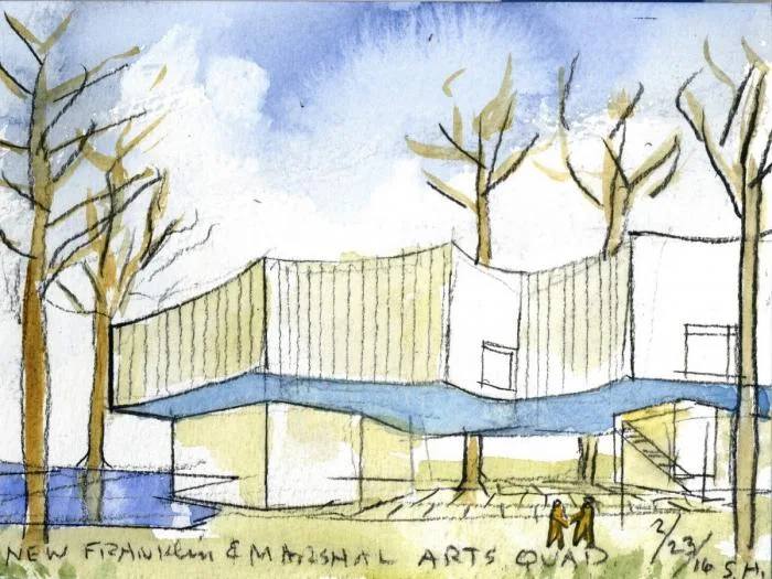 BIM建筑|轻盈飞动，绕古树而生，温特视觉艺术楼 / 斯蒂文·霍尔建筑事务所