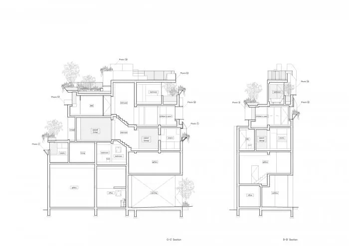 BIM建筑|像树一样生长延伸：日本丰岛画廊住宅 / 平田晃久建筑事务所
