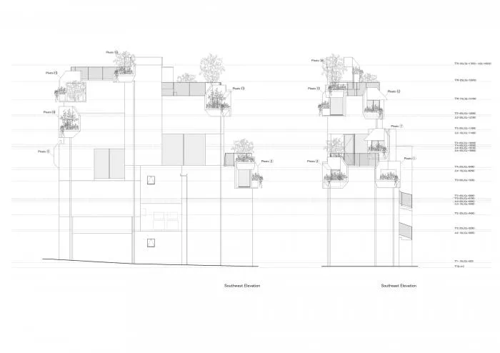 BIM建筑|像树一样生长延伸：日本丰岛画廊住宅 / 平田晃久建筑事务所