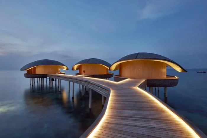 BIM建筑|凝望碧蓝大海的岛屿村落：马尔代夫沃木里瑞吉度假酒店