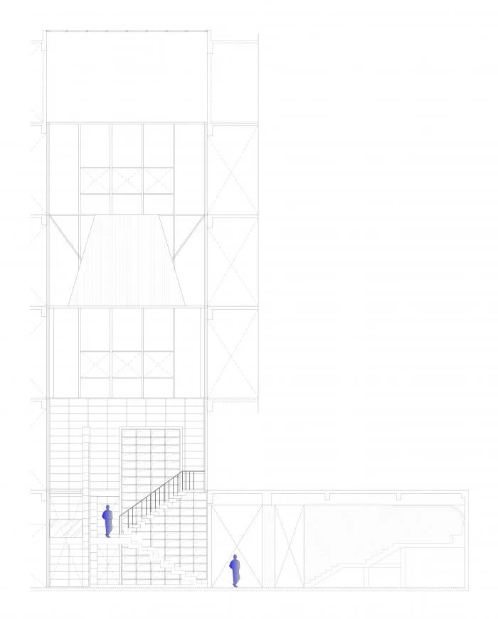 BIM建筑|源平·美璟书店：隐秘在采光中庭中的书店 / 上海严旸建筑设计工作室
