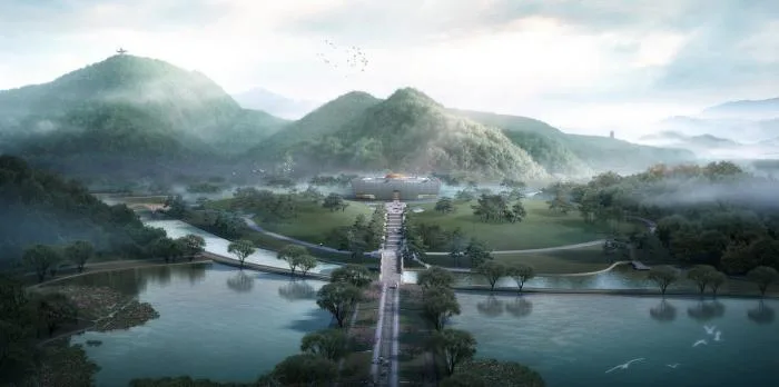 BIM建筑|大禹纪念馆方案 / 浙江大学建筑设计研究院+华南理工大学建筑设计研究院