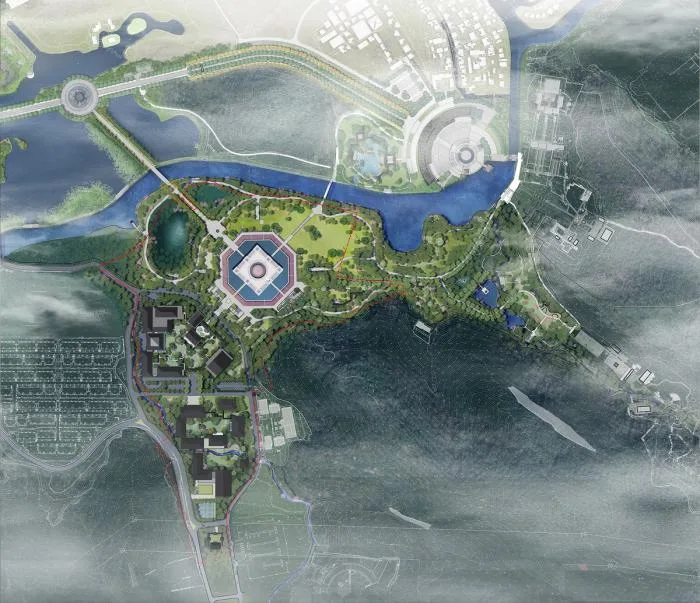 BIM建筑|大禹纪念馆方案 / 浙江大学建筑设计研究院+华南理工大学建筑设计研究院