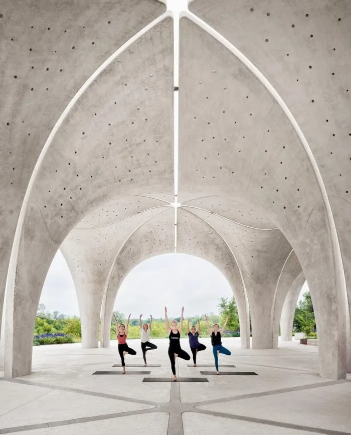 BIM建筑|混凝土“花瓣”展亭——汇流公园 / Lake|Flato Architects