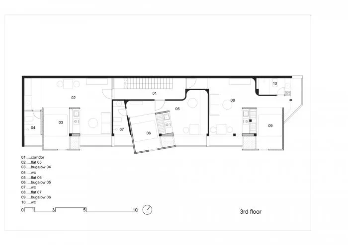 BIM建筑|越南戴安公寓，街角“楼中房” / H.2