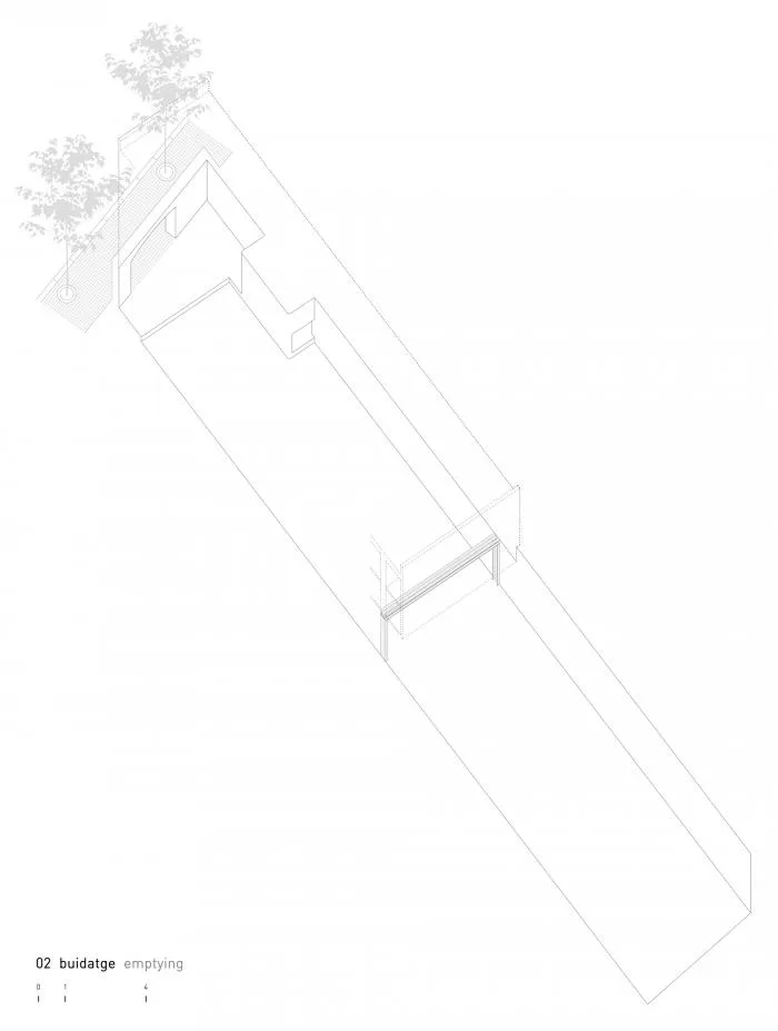 BIM建筑|巴塞罗那住宅改造，纵向贯通 / estudi08014