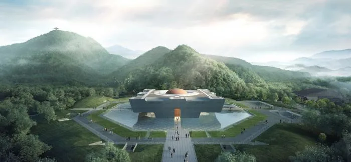 BIM建筑|大禹纪念馆方案 / 浙江大学建筑设计研究院+华南理工大学建筑设计研究院