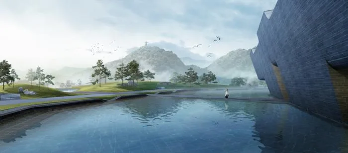 BIM建筑|大禹纪念馆方案 / 浙江大学建筑设计研究院+华南理工大学建筑设计研究院