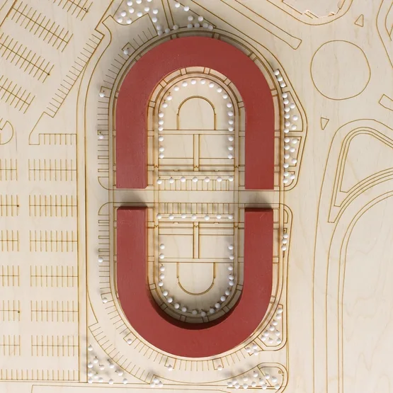 BIM建筑|格雷姆·尼科尔斯设计体育场形状的住宅区