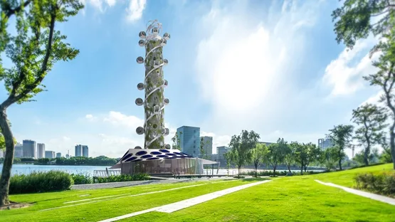 BIM建筑|荷兰团队设计风电驱动的螺旋观光塔