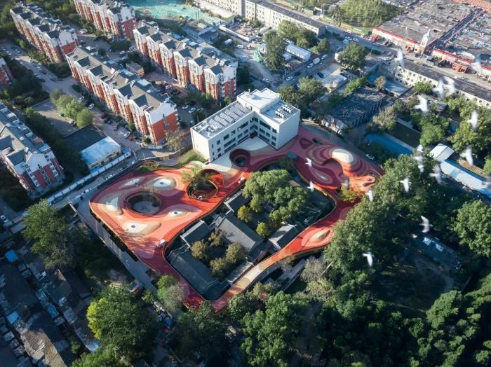 BIM建筑| MAD新作：北京乐成四合院幼儿园，将老北京“捧在手心”