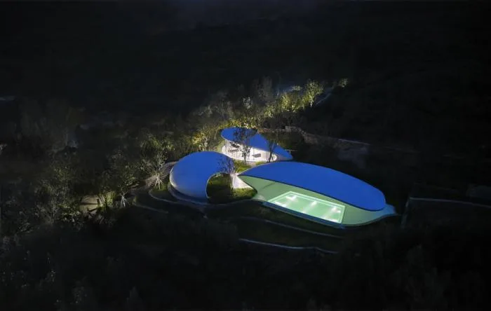 BIM建筑|云海遗贝：泰山九女峰泡池及配套设施 / gad · line+ studio