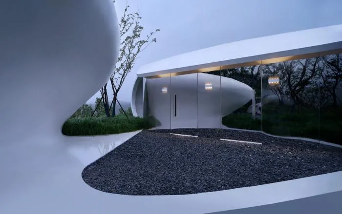 BIM建筑|云海遗贝：泰山九女峰泡池及配套设施 / gad · line+ studio