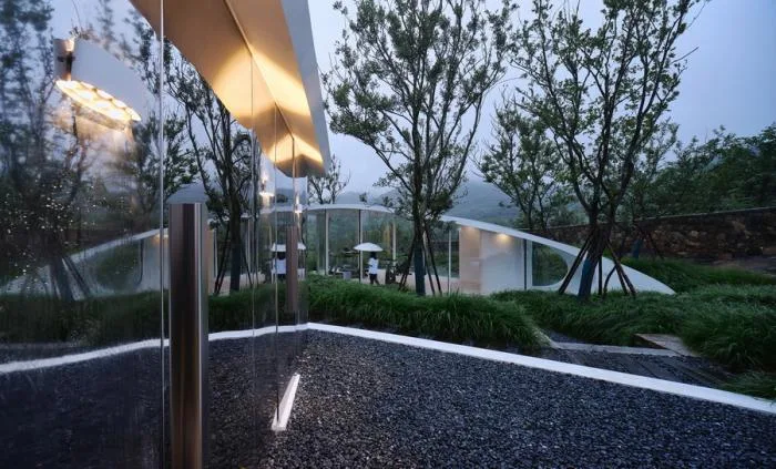 BIM建筑|云海遗贝：泰山九女峰泡池及配套设施 / gad · line+ studio