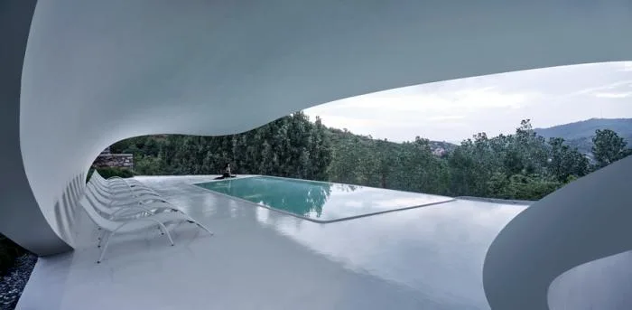 BIM建筑|云海遗贝：泰山九女峰泡池及配套设施 / gad · line+ studio