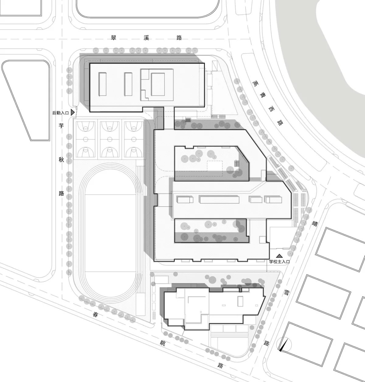 BIM建筑|华东师范大学第二附属中学前滩学校及冰厂田前滩幼儿园 / 致正建筑工作室+大正建筑事务所