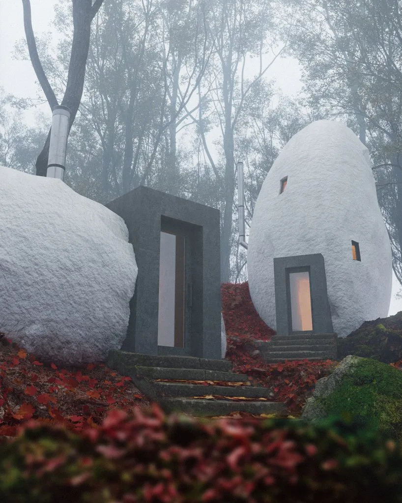 BIM建筑|奇异构想——“支石墓”小屋 / Davit and Mary Jilavyan