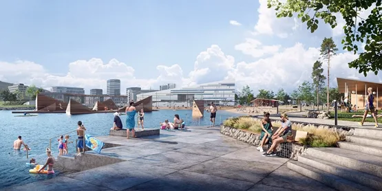 BIM建筑|怀特建筑工作室在卑尔根设计海星形状的水池