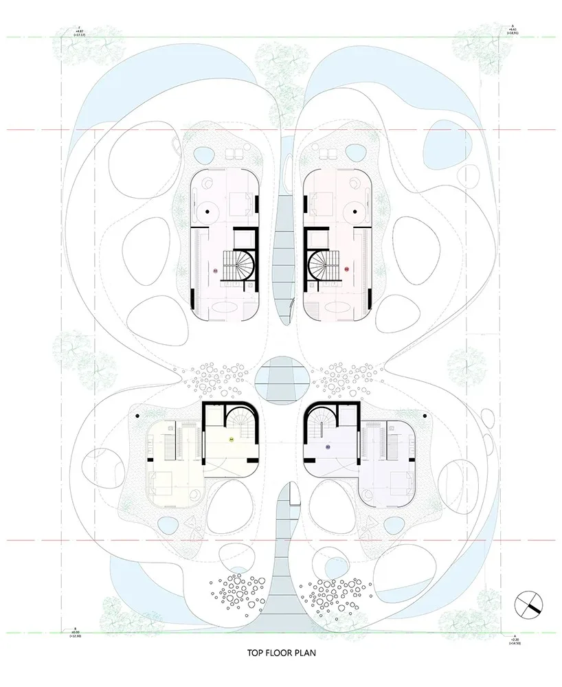 BIM建筑|来自自然的蝴蝶型住宅 | 314建筑工作室