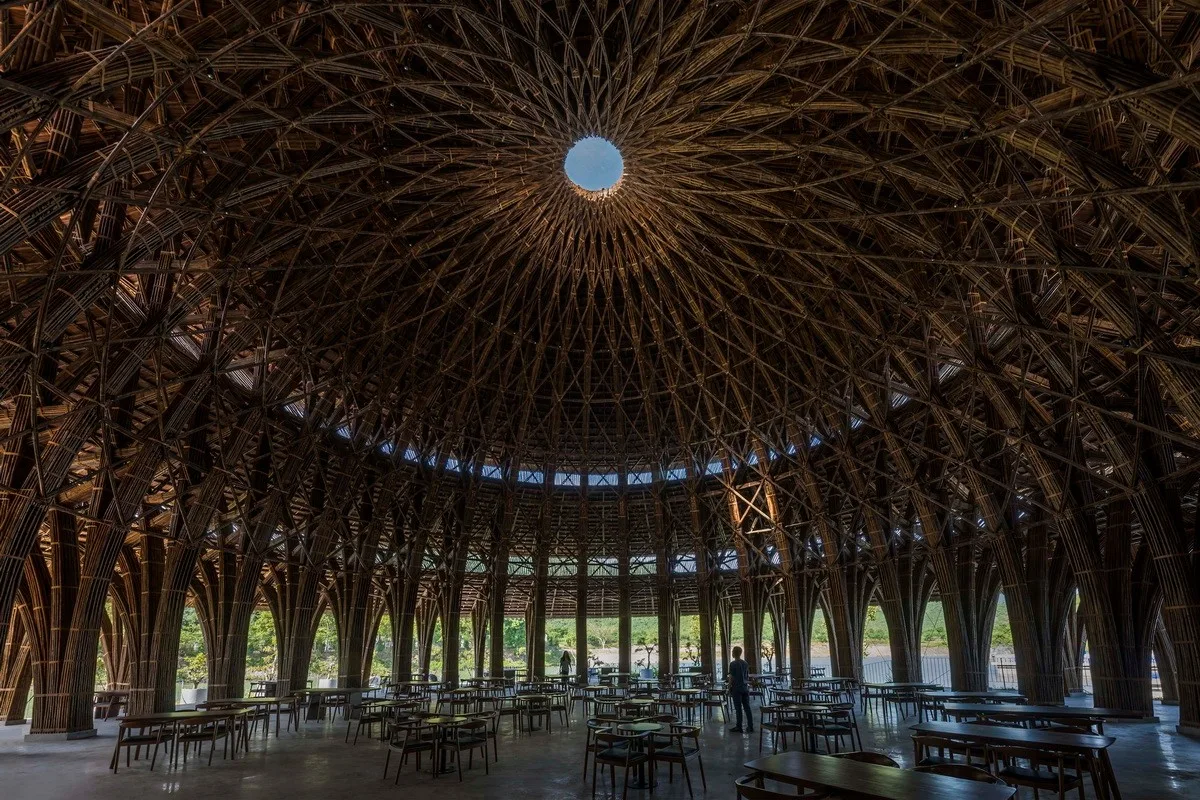 BIM建筑|维达纳受蕴餐厅，模块化竹制架构 / 武重义建筑事务所