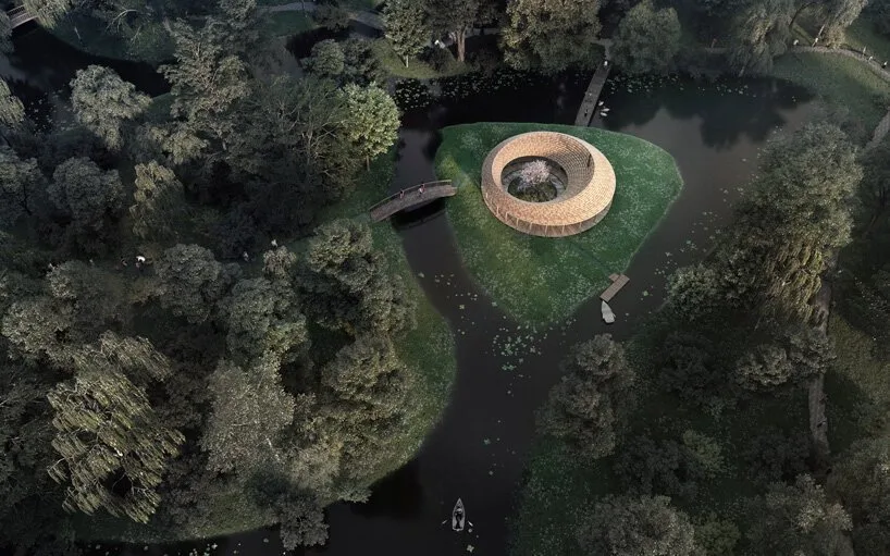 BIM建筑|Sanderumgaard花园凉亭，北欧古老与日式禅意风格的混合 / Squareone
