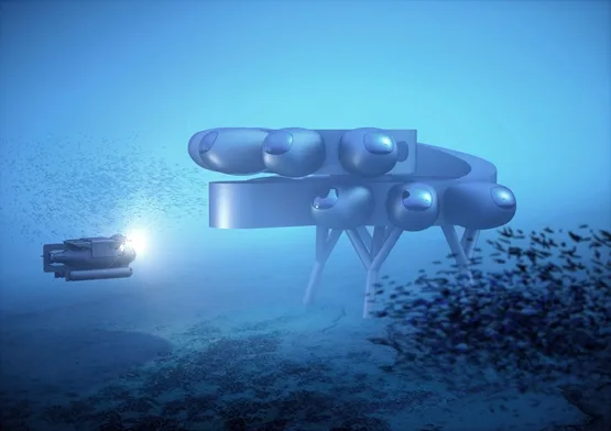 BIM建筑|伊夫斯·贝哈设计带有温室的水下栖息装置