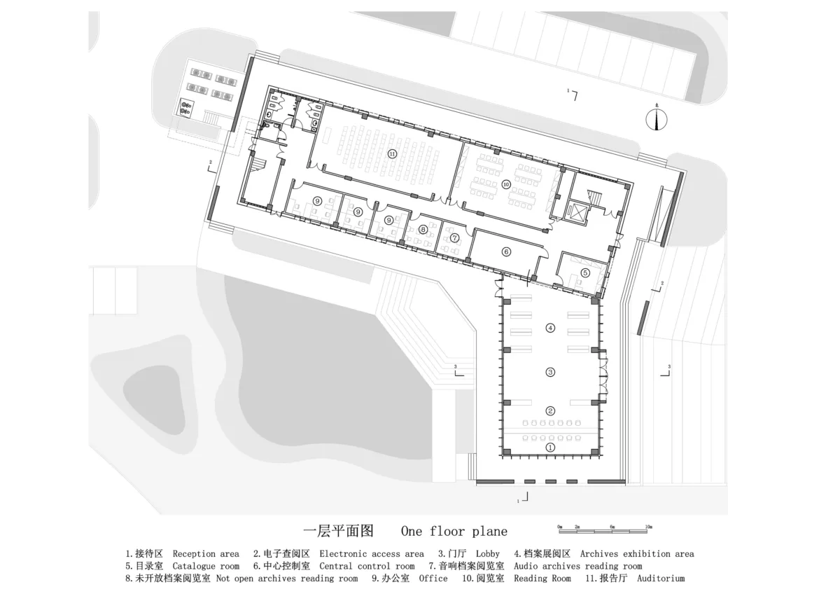 BIM建筑|广西贺州市.平桂档案馆——简洁至上 / 广西中盛建筑设计有限公司