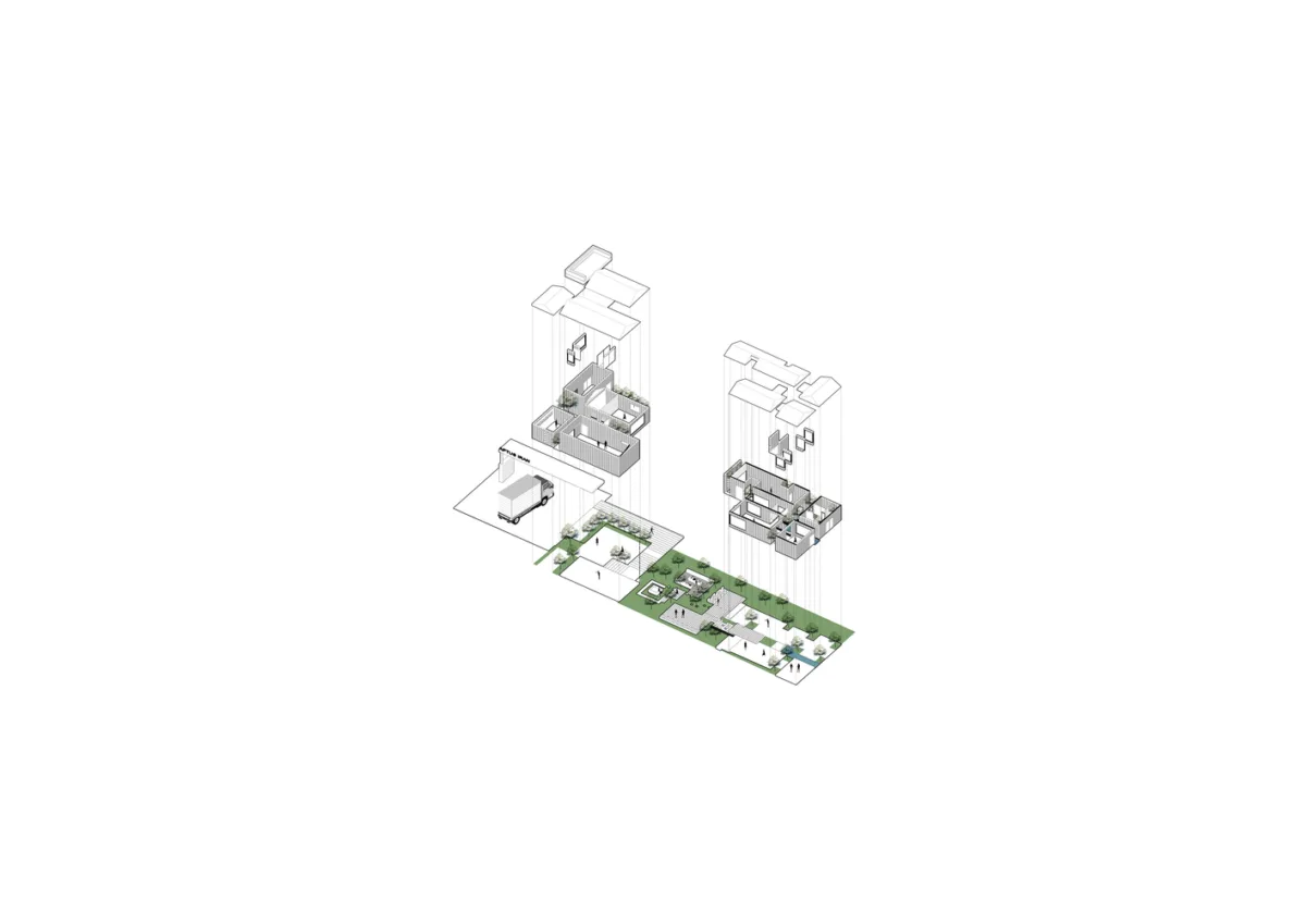 BIM建筑|Aptus 工厂展厅，庭院与光影之歌 / Hooba Design