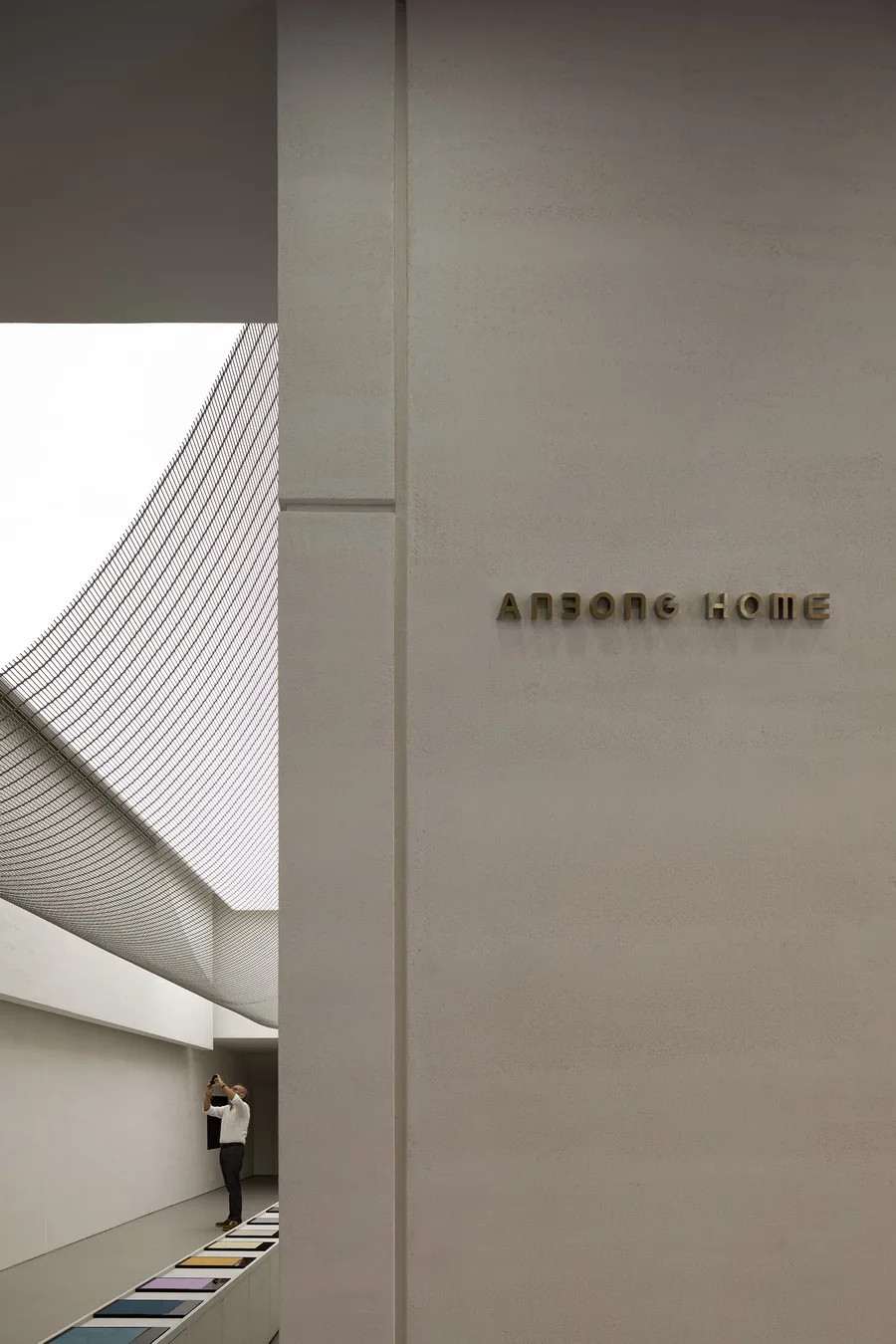 BIM建筑|ANBONG HOME 艺术涂料展厅 / 艾克建筑设计