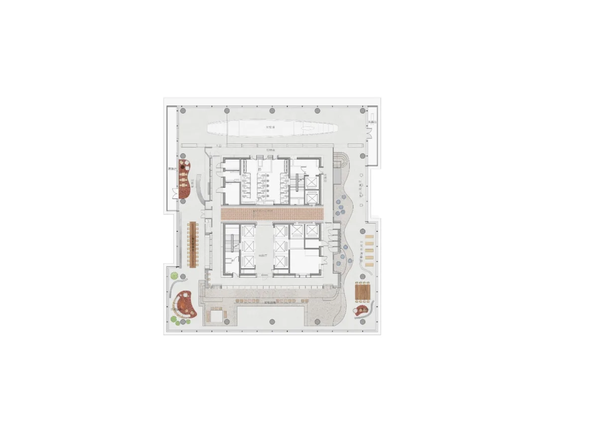 BIM建筑|朝彻书屋——一个抽象的港口城市 / Wutopia Lab