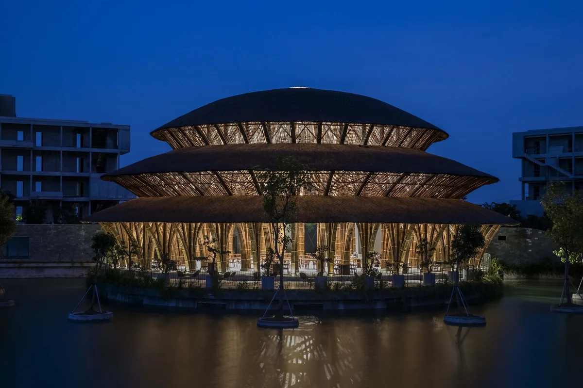 BIM建筑|维达纳受蕴餐厅，模块化竹制架构 / 武重义建筑事务所