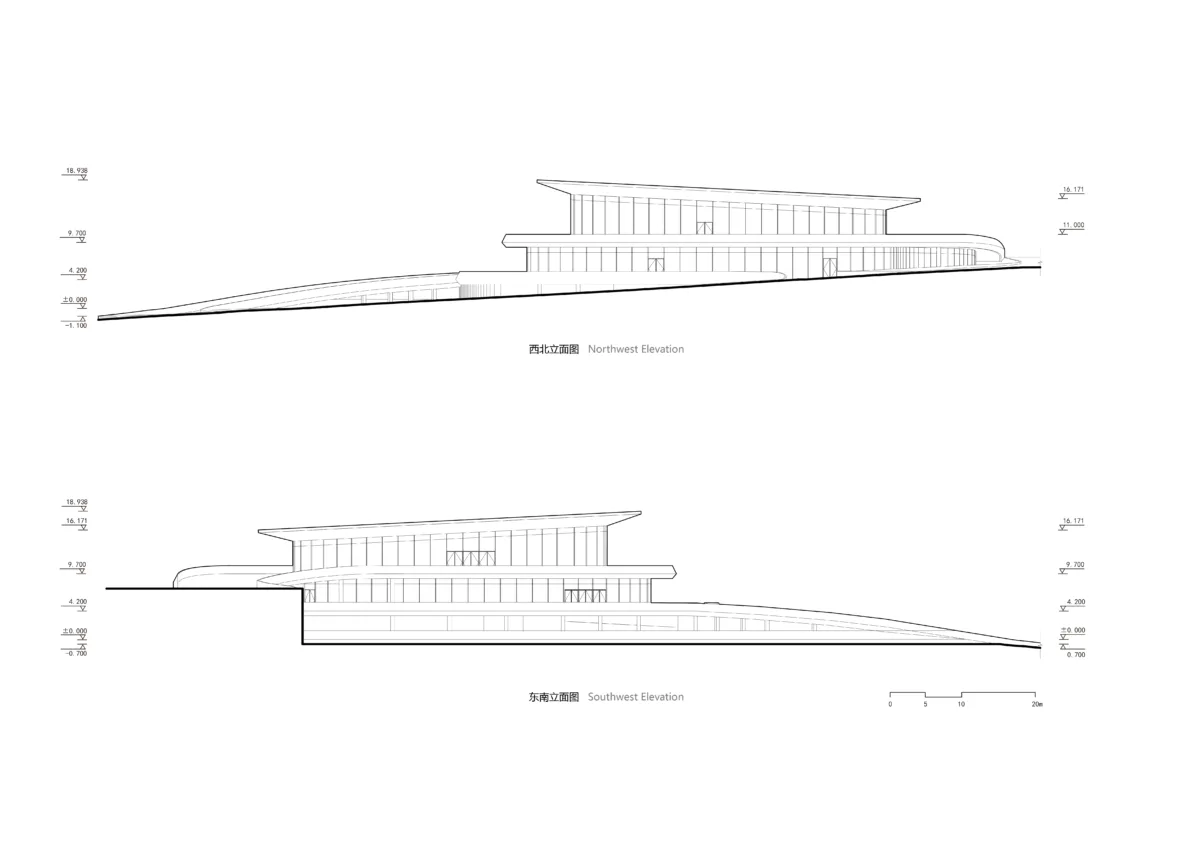 BIM建筑|“融于自然，地景之上”——江西虔心小镇展厅设计 / GWP Architects