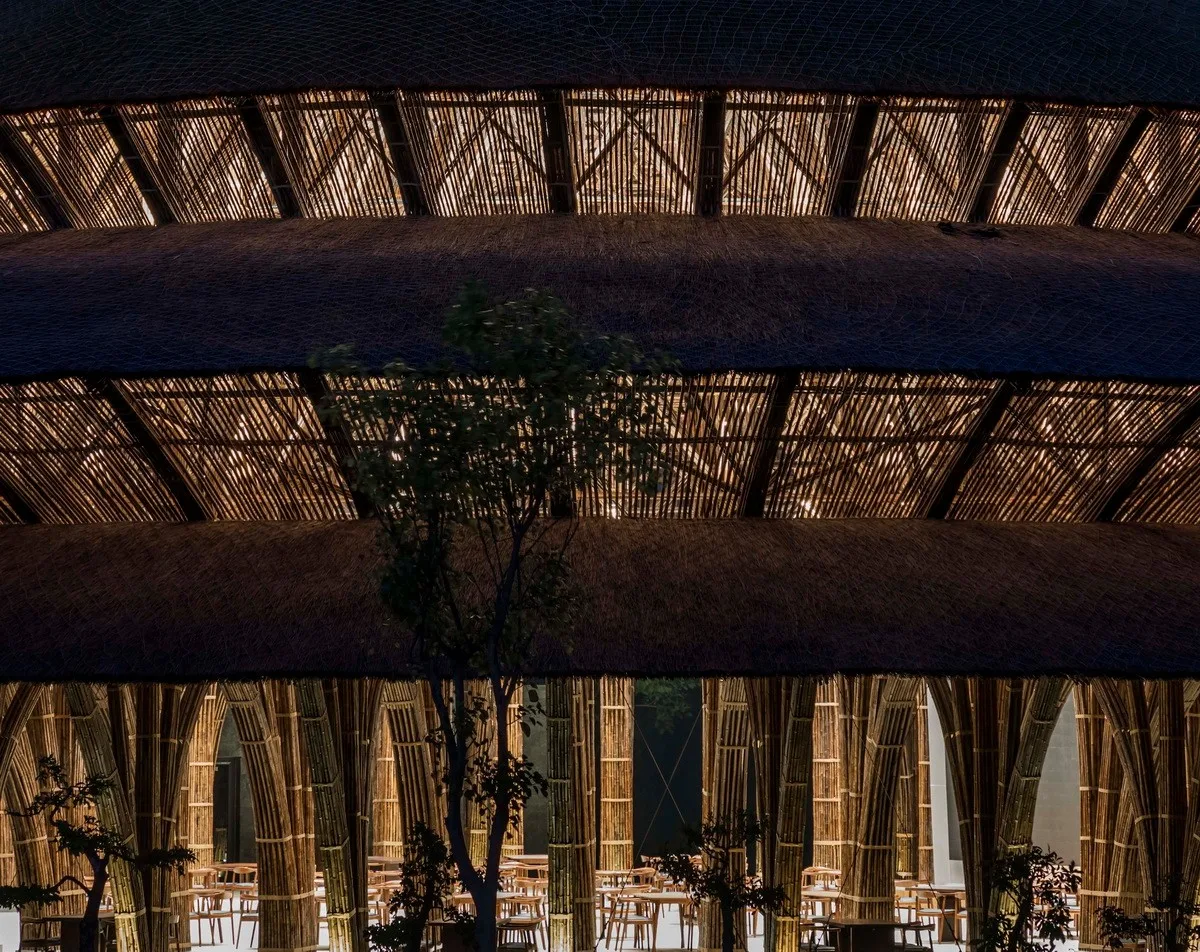 BIM建筑|维达纳受蕴餐厅，模块化竹制架构 / 武重义建筑事务所